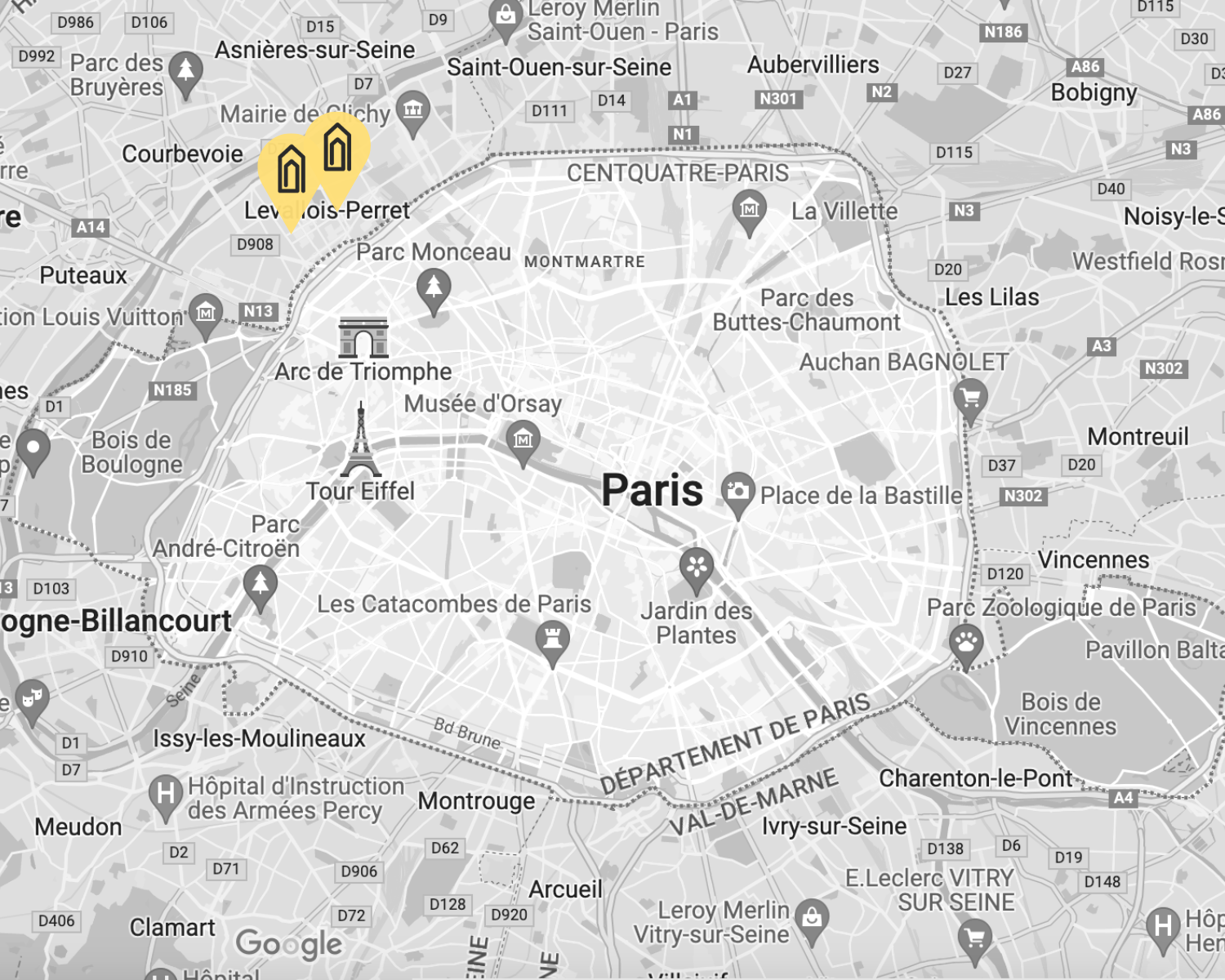 Maps metropole paris